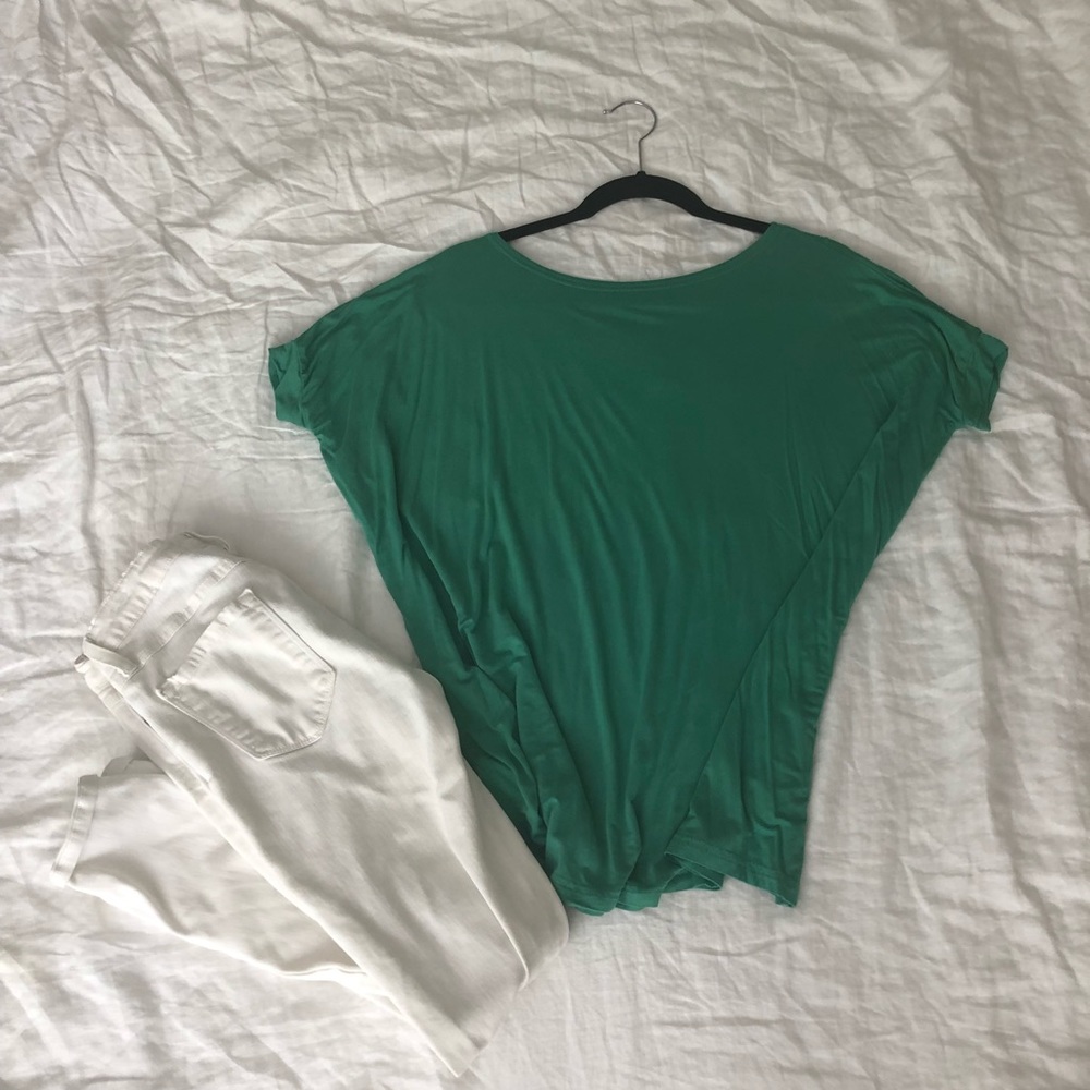 Short Sleeved Piko Top - Teal